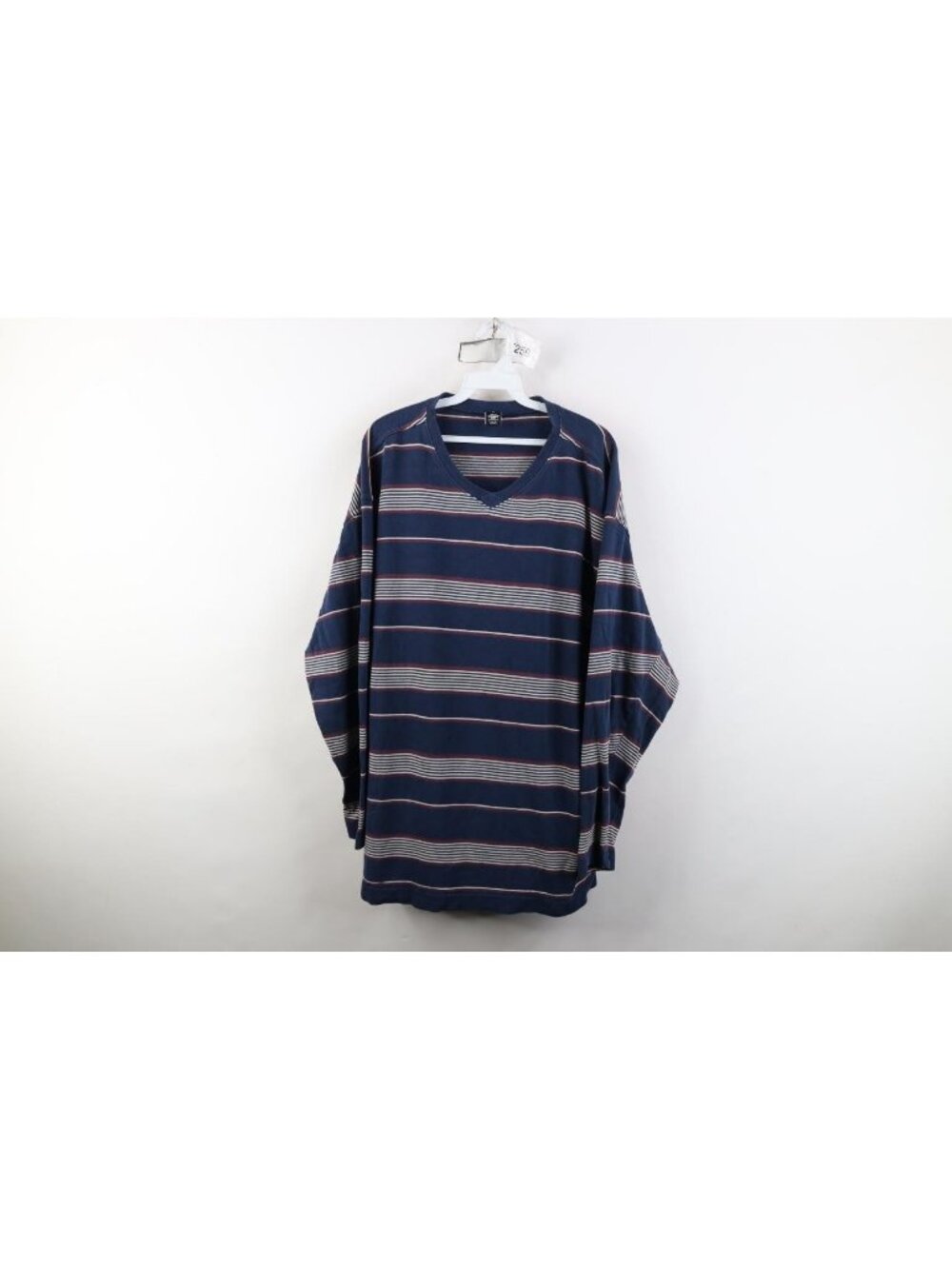 Vintage 90s Levis Mens XL Heavyweight Striped Ribbed Knit Long Sleeve T-Shirt